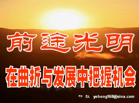 前途光明——在曲折与发展中把握机会 - 叶弘 - 叶弘 谈股市股民股票